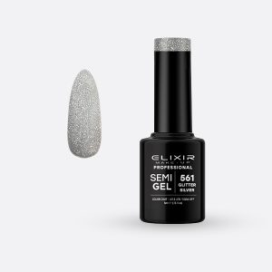 561 SemiGel Color Glitter Silver ELIXIR 5ml