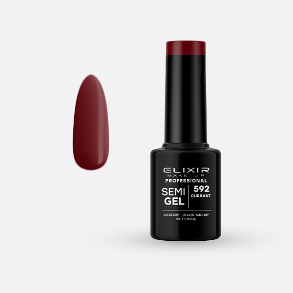 592 SemiGel Color CURRANT ELIXIR 5ml