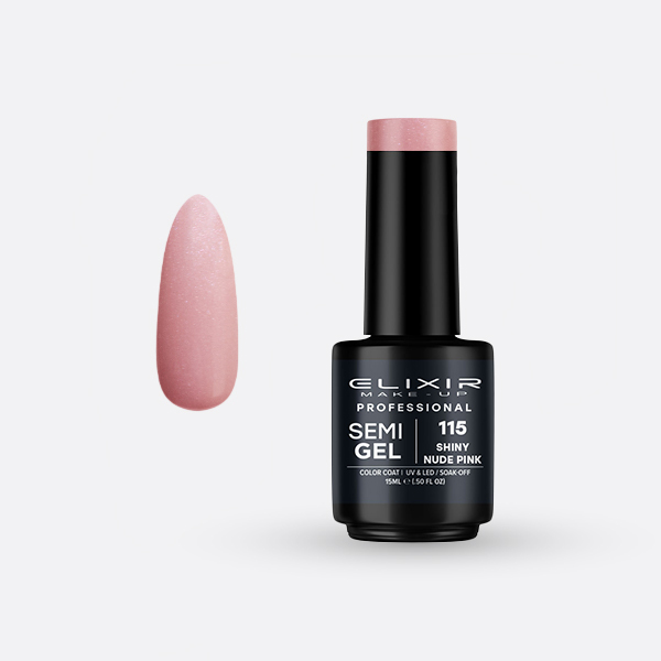 115 Semi GelColor Shiny Nude Pink ELIXIR 15ml