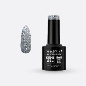 860 SemiGel 80's Shiny Silver ELIXIR 8ml