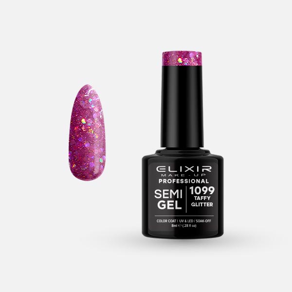 1099 SemiGel Taffy Glitter ELIXIR 8ml
