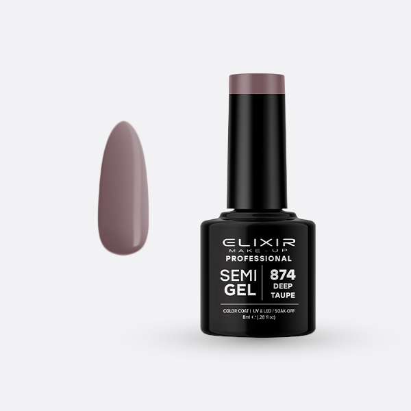 874 SemiGel Deep Taupe ELIXIR 8ml