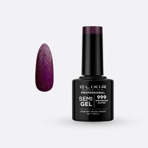 999 SemiGel Darkorchid Glitter ELIXIR 8ml