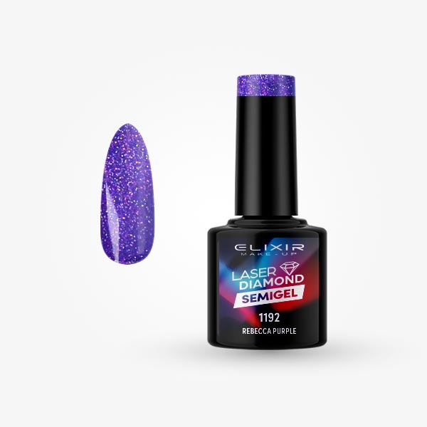 LASER DIAMOND POLUTRAJNI LAK ZA NOKTE 8ML – #1192 (REBECCA PURPLE)