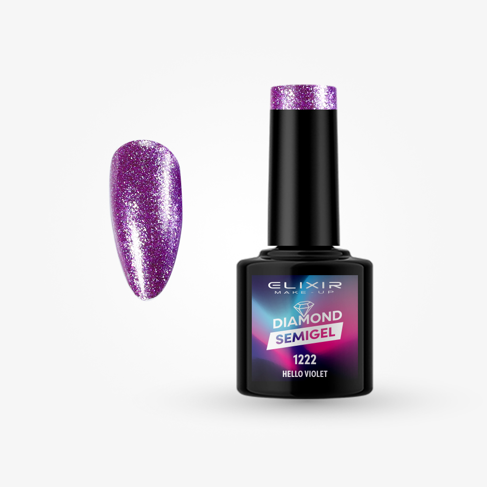 DIJAMANTSKI POLUTRAJNI LAK ZA NOKTE 8ML – #1222 (HELLO VIOLET)