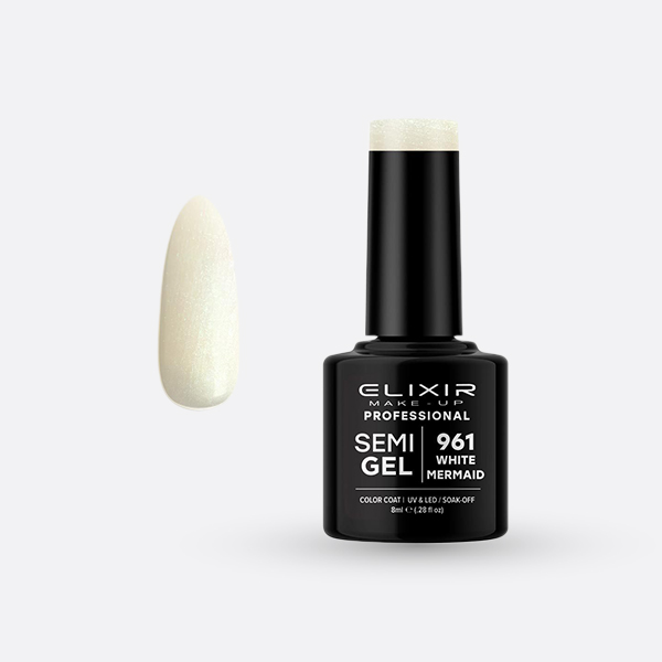 POLUTRAJNI LAK ZA NOKTE 8ML – #961 (VHITE MERMAID)