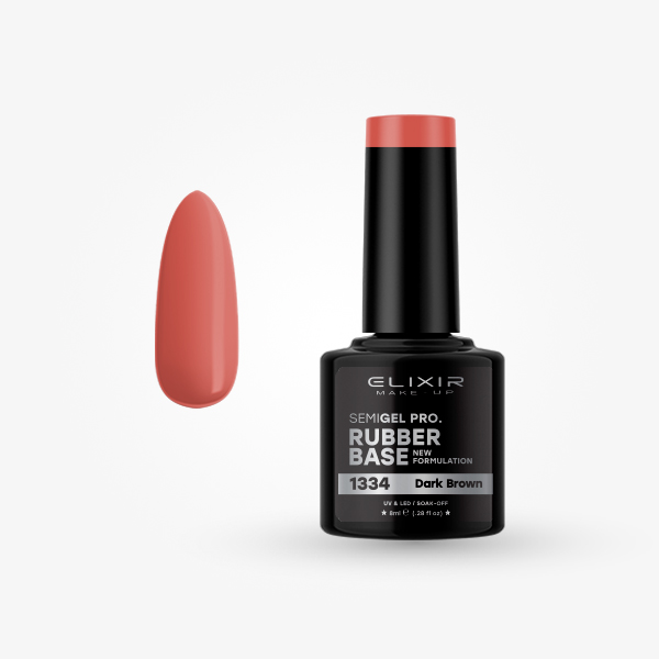 Rubber Base 8ml – #1334 (Dark Brown)