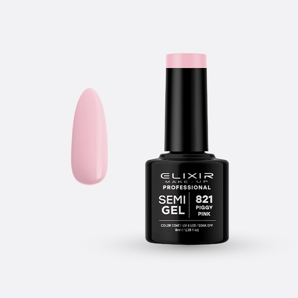821 SemiGel Piggy Pink ELIXIR 8ml