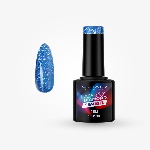 LASER DIAMOND POLUTRAJNI LAK ZA NOKTE 8ML – #1193 (DENIM BLUE)