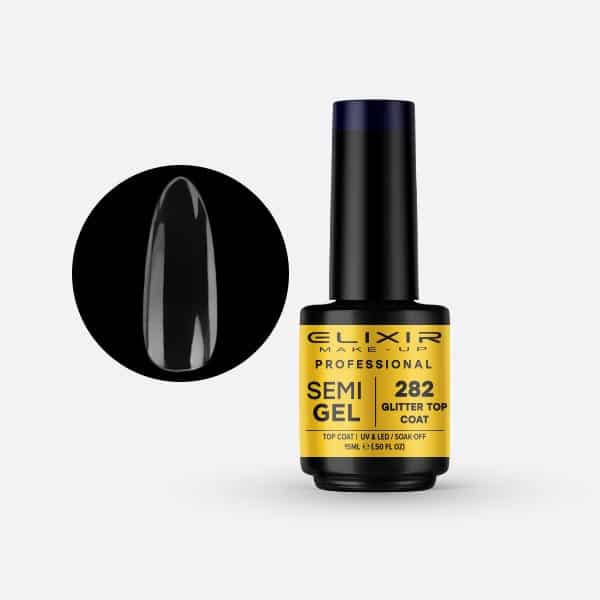 Glitter Top Coat 15ml - #282 (No Wipe)
